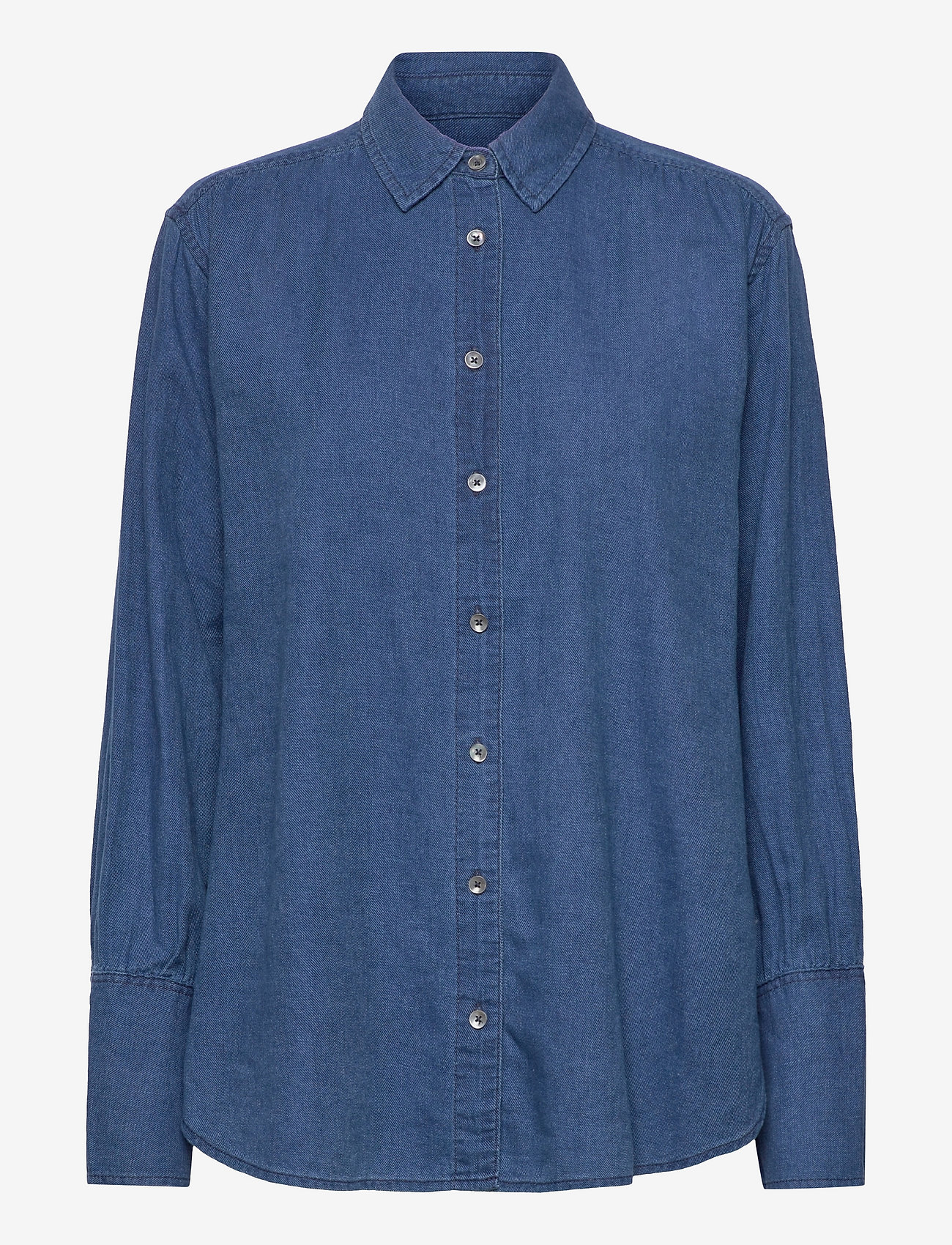 Closed - womens blouse - chemises en jeans - dark blue - 1