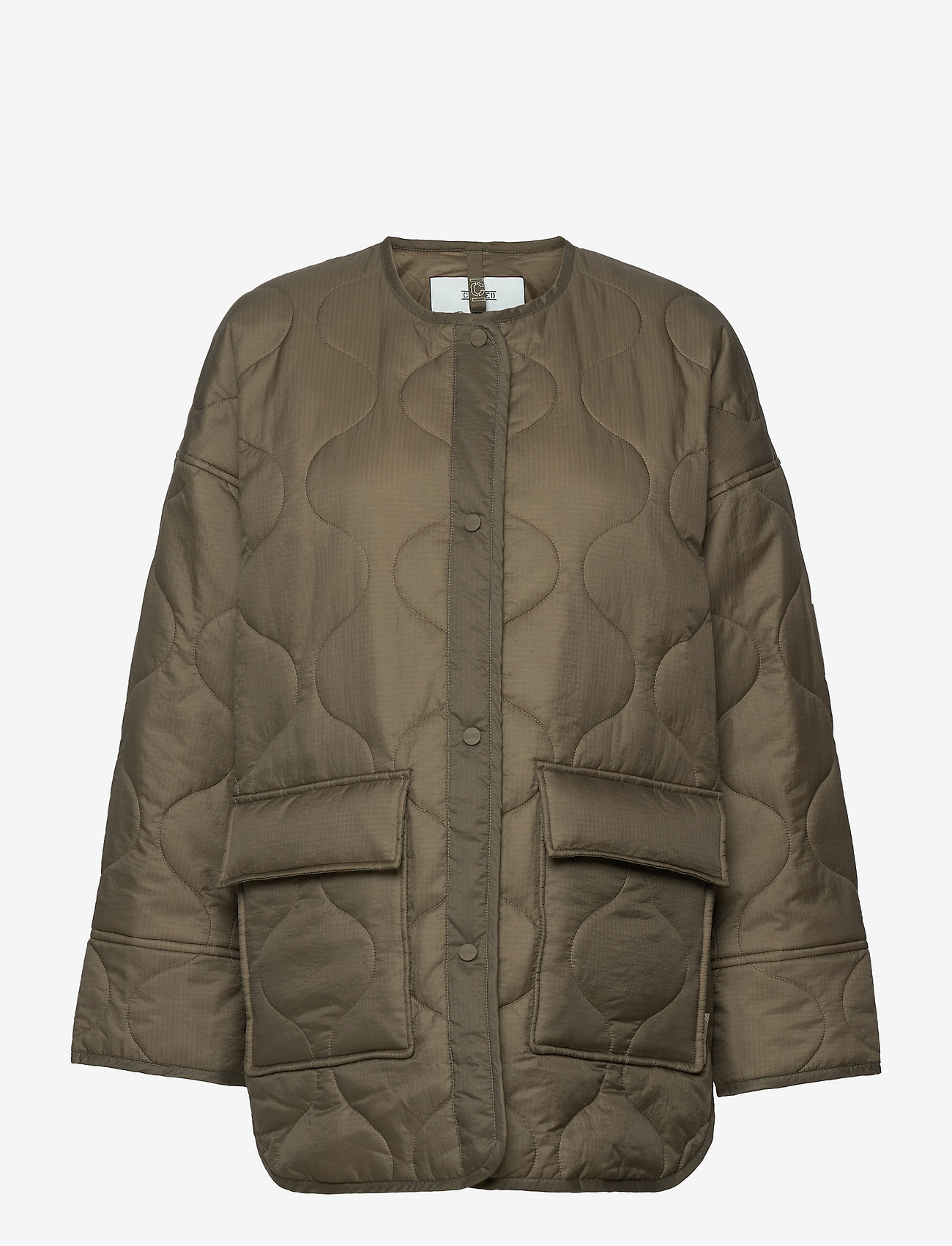 Closed - womens jacket - vestes matelassées - dried basil - 1