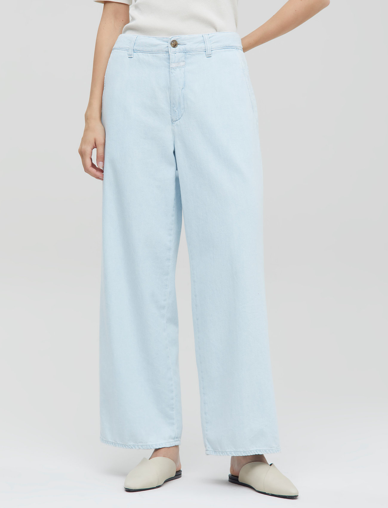 Closed - dola - pantalons larges - light blue - 0