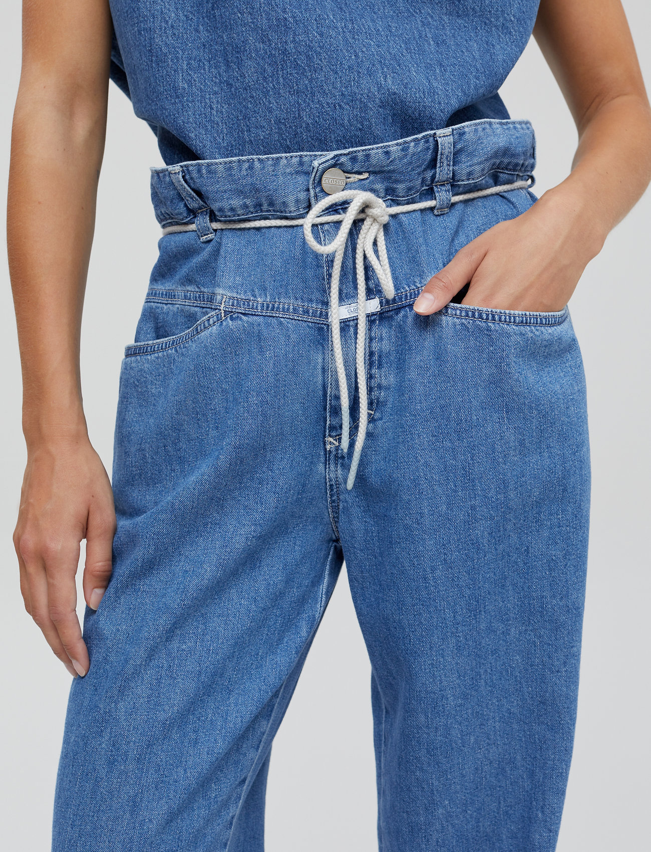 Closed - anni - jeans droites - mid blue - 5
