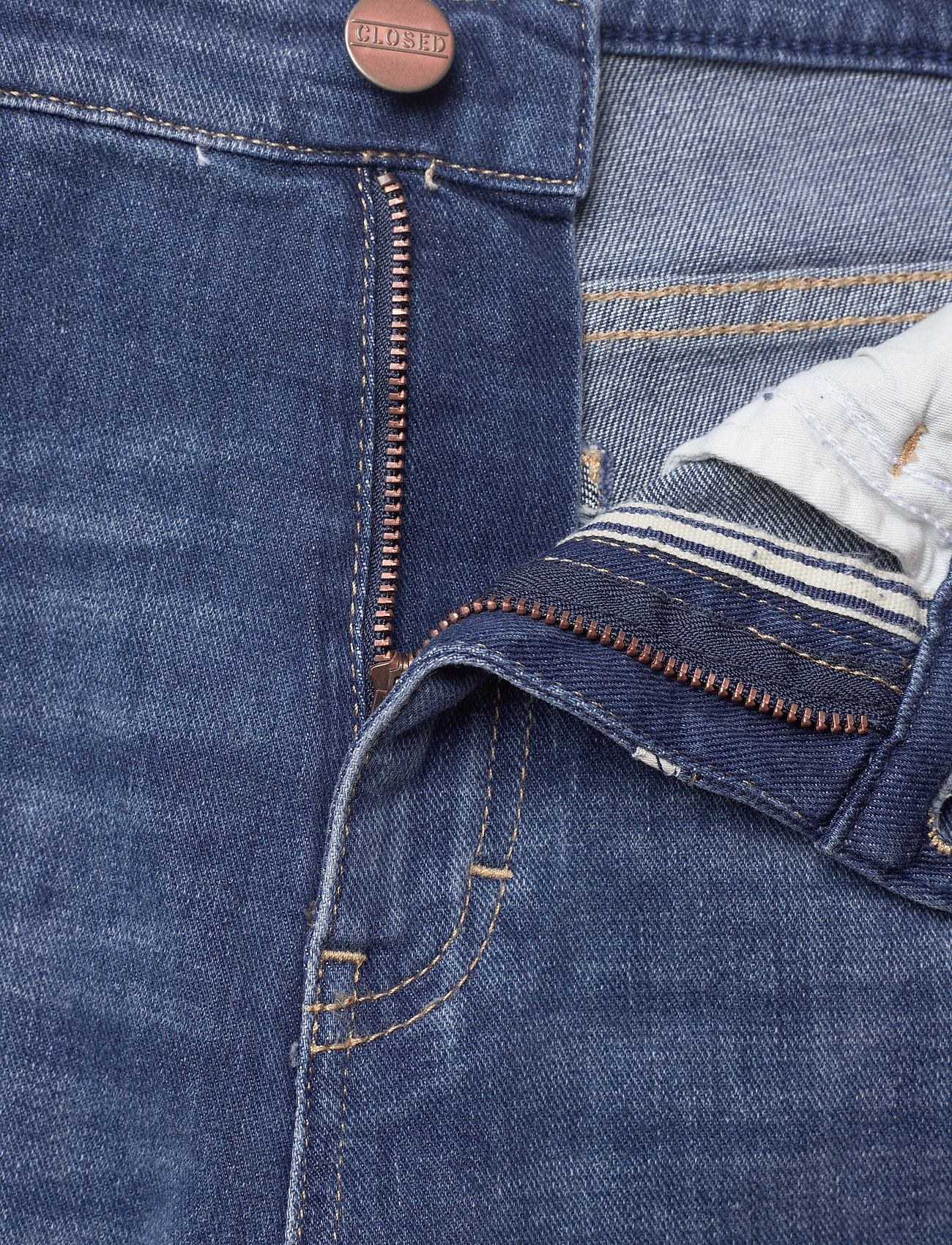 Closed - womens pant - jeans évasés - mid blue - 8