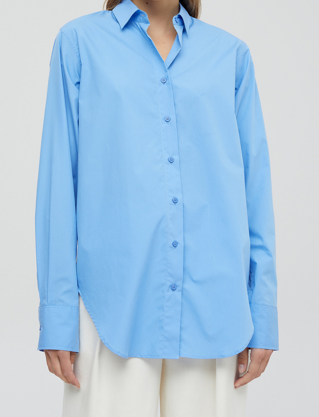 Closed - womens blouse - chemises en jeans - placid blue - 0