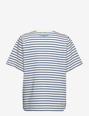 Closed - striped o-shaped tee - t-shirts - sea breeze - 2