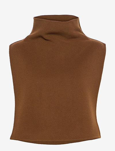 womens accessories - neckwarmer - tawny brown
