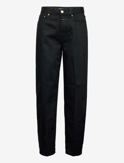 fayna - džinsa bikses ar taisnām starām - black