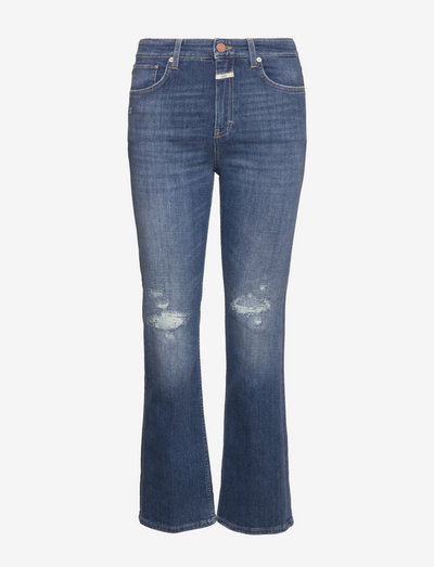 womens pant - slim jeans - mid blue