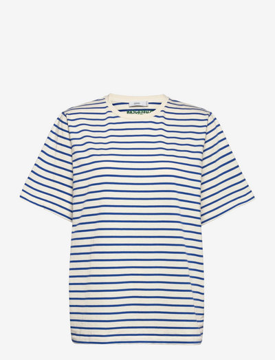 striped o-shaped tee - t-shirts - sea breeze