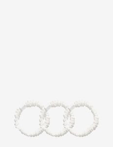 Silk Scrunchies 1 cm - scrunchies - creme white