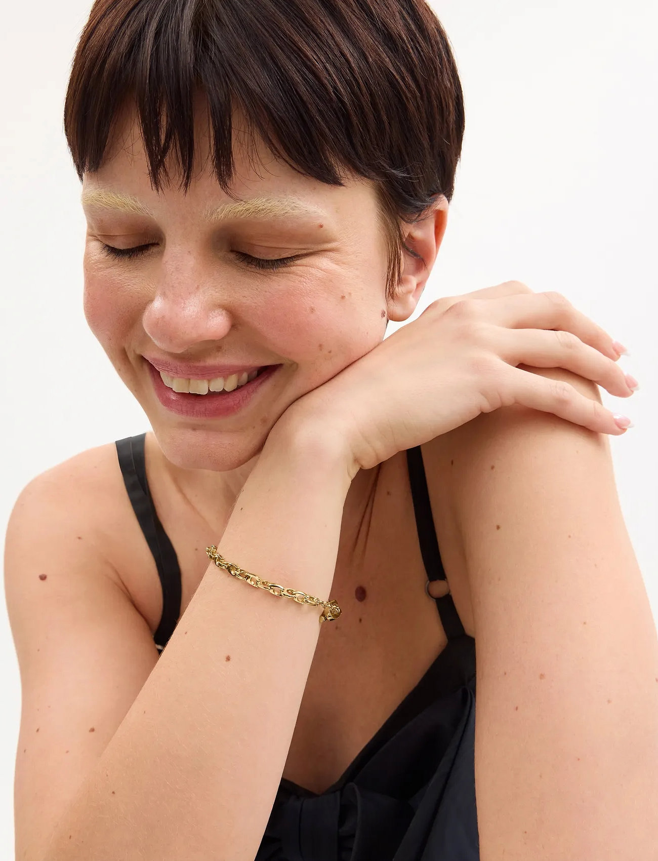 Coach Accessories Coach Signature Link Bracelet, One Size, Gold, Armbånd > Kædearmbånd, Dame