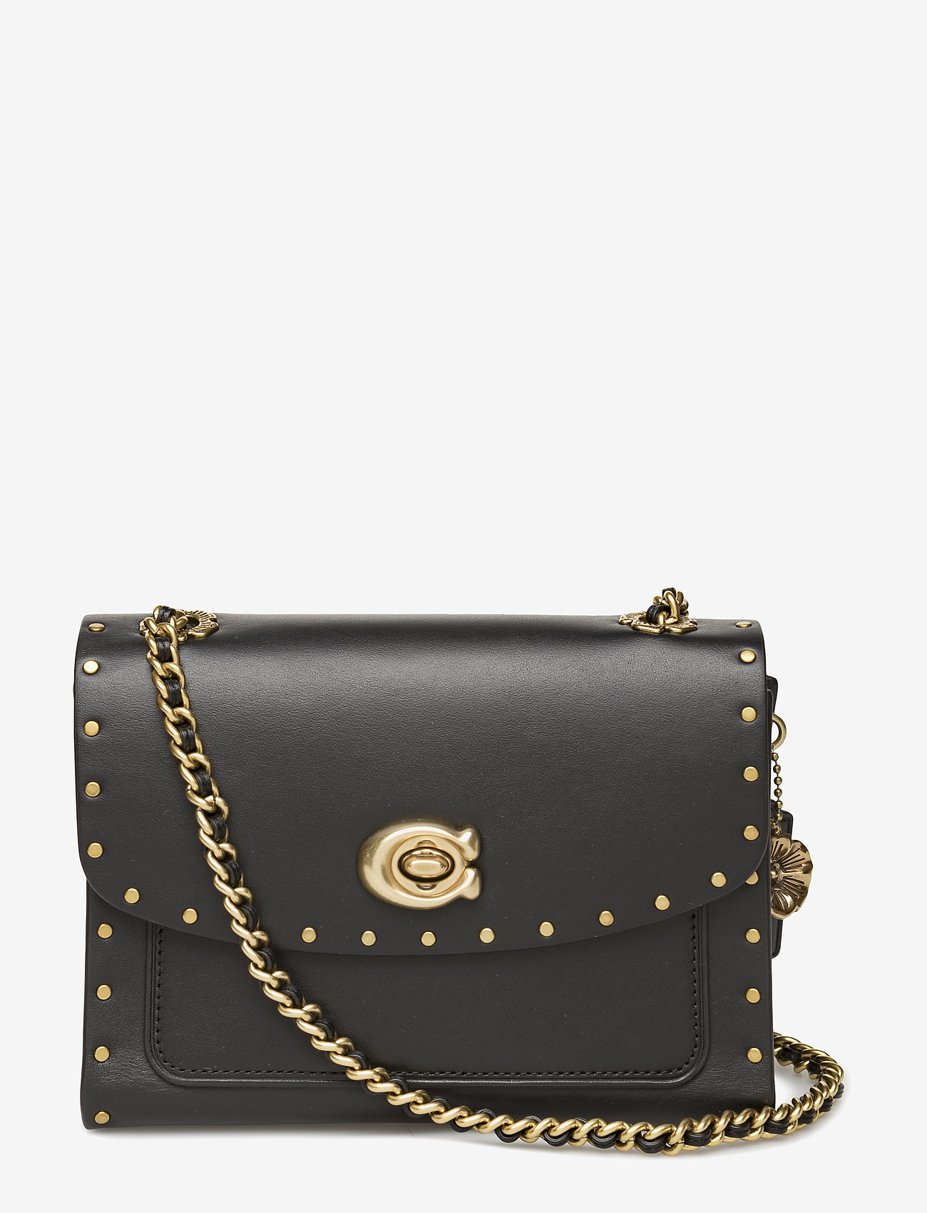 coach parker shoulder bag black