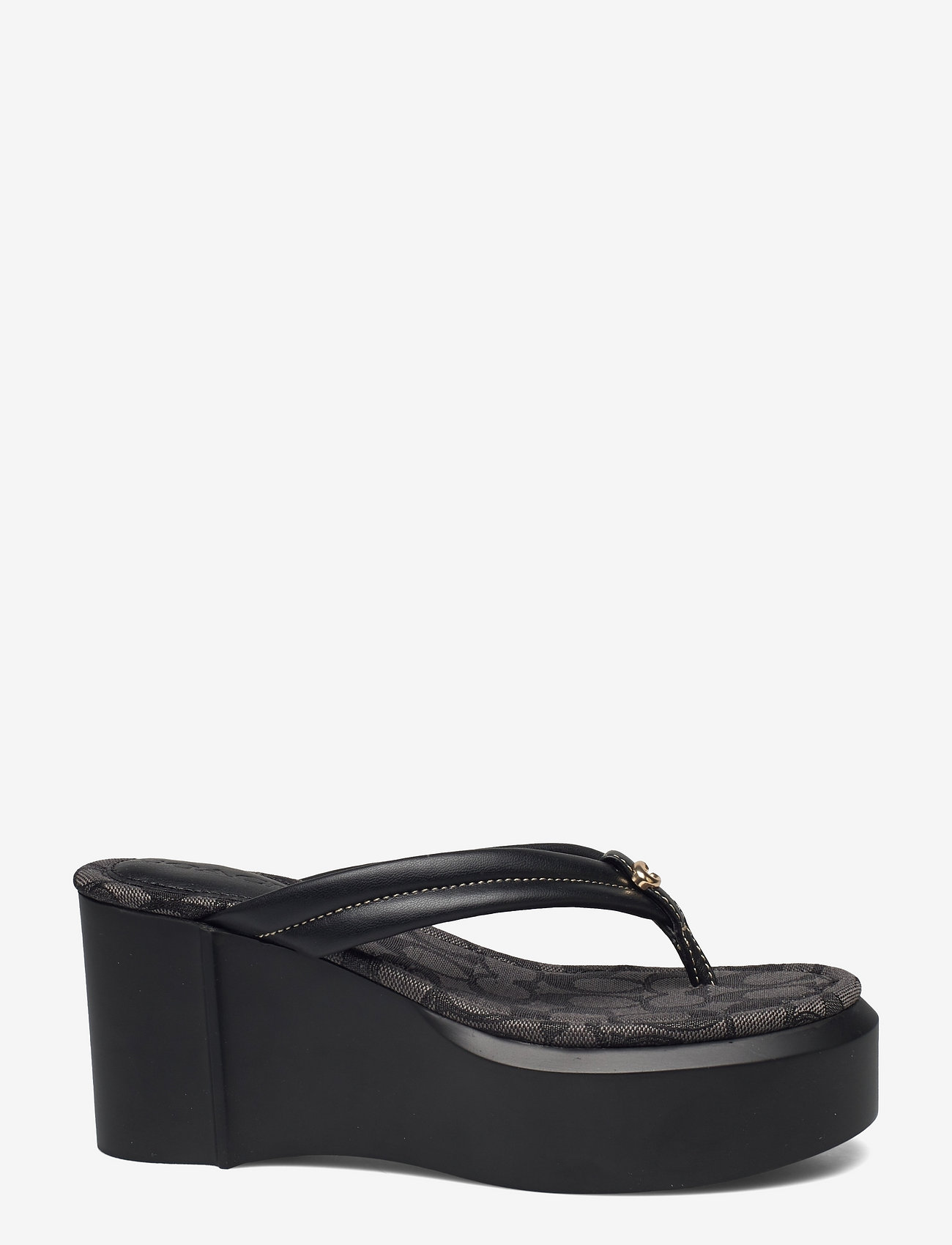 coach franki flip flop black