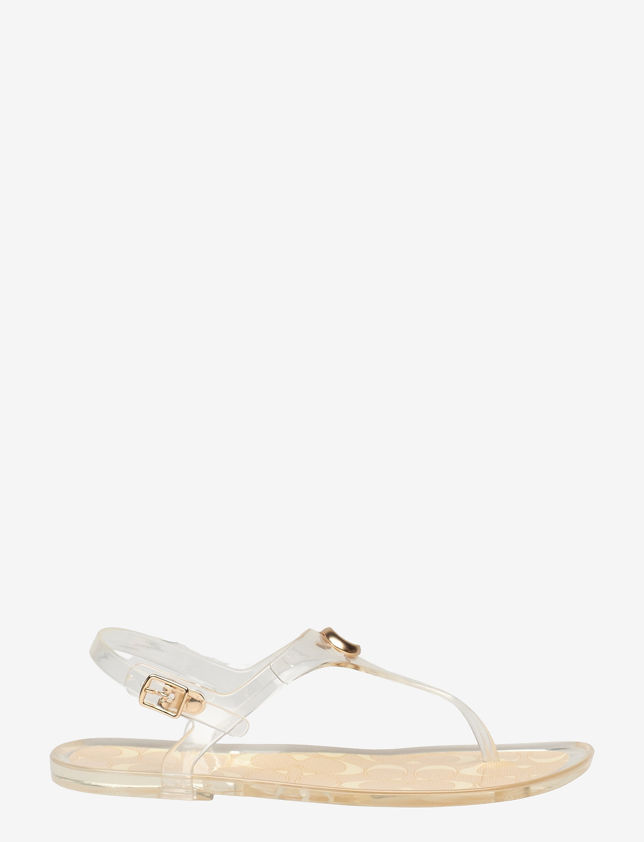 clear coach sandals