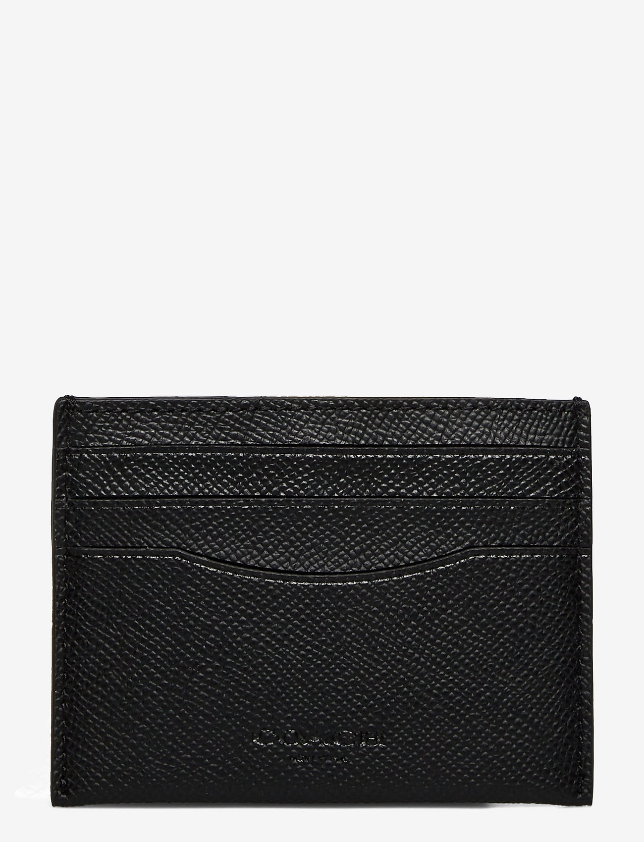 Coach - FLAT CARD CASE - wallets - black - 0