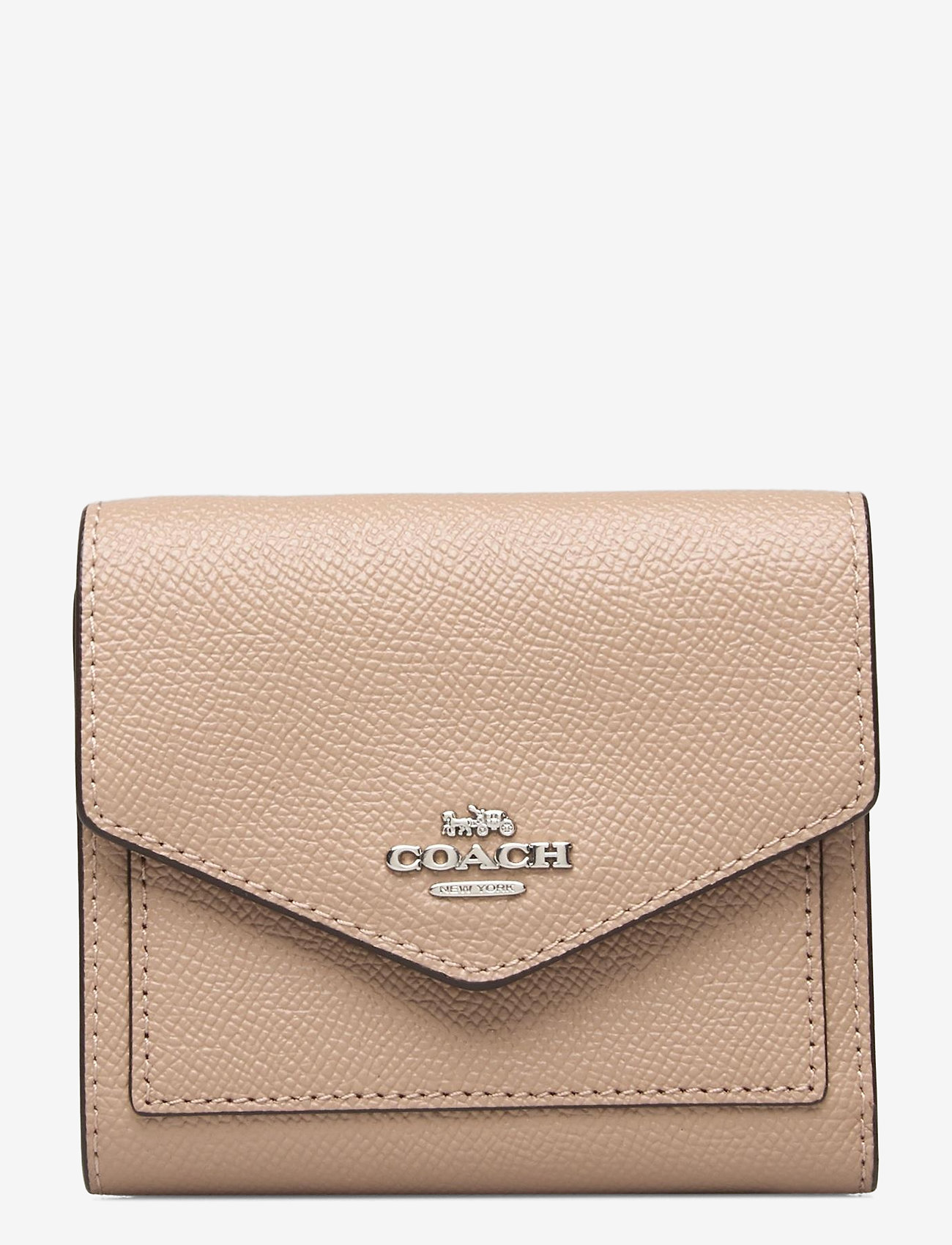Small Wallet Leather Womens Wallets (Beige) (496.30 kr) - Coach - | Boozt.com