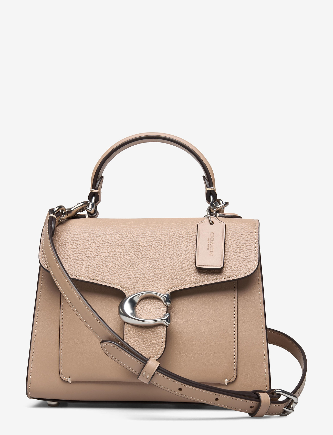 Coach Tabby Top Handle 20 Leather Womens Bags (Beige) 3073.85 kr