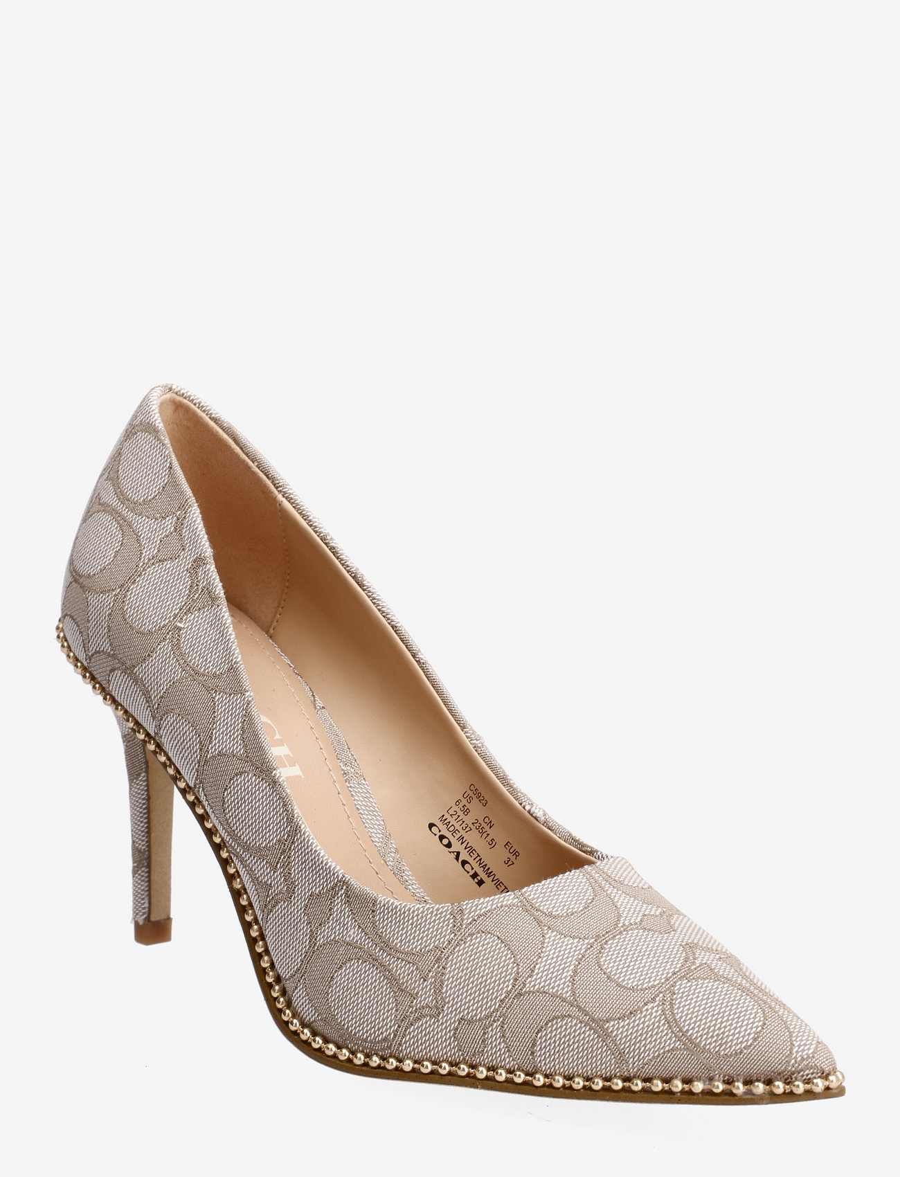 coach beige pumps