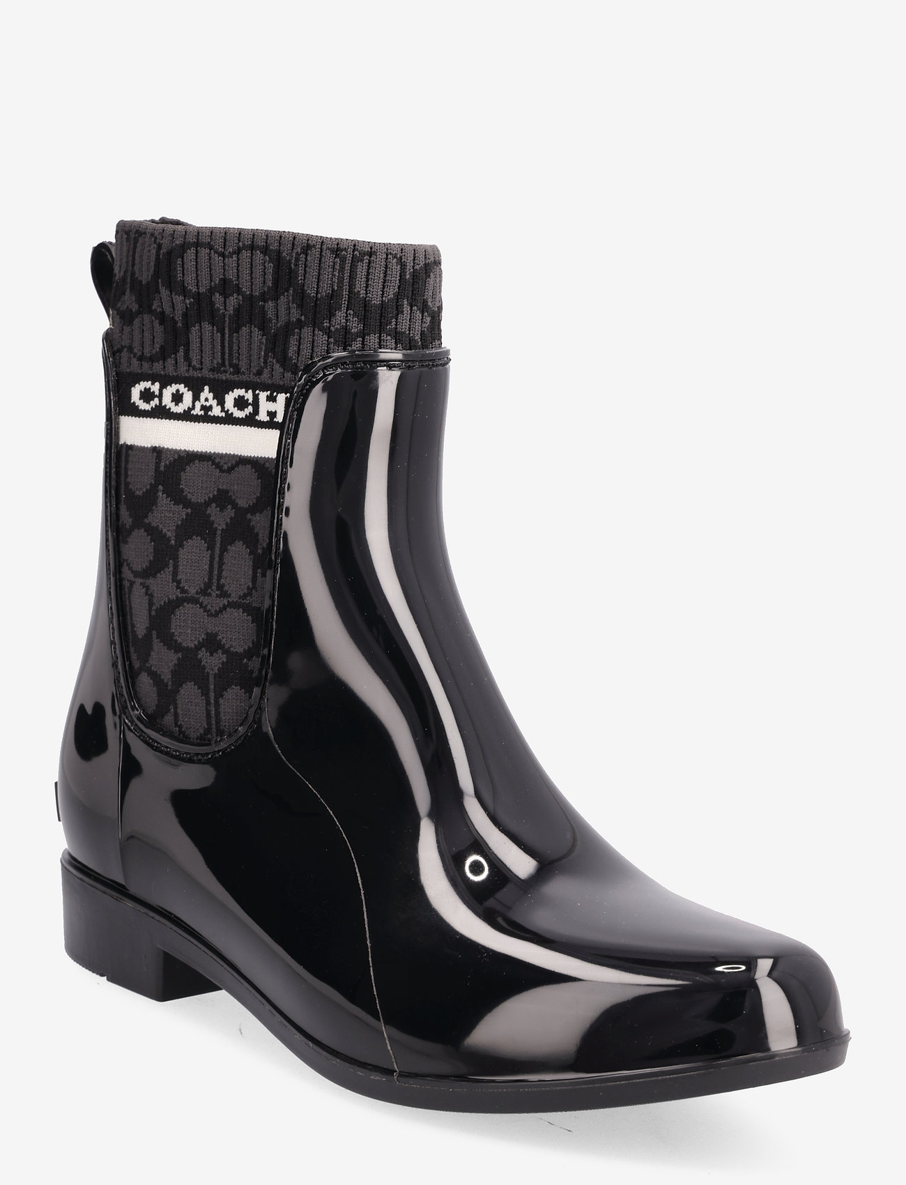 coach white rain boots