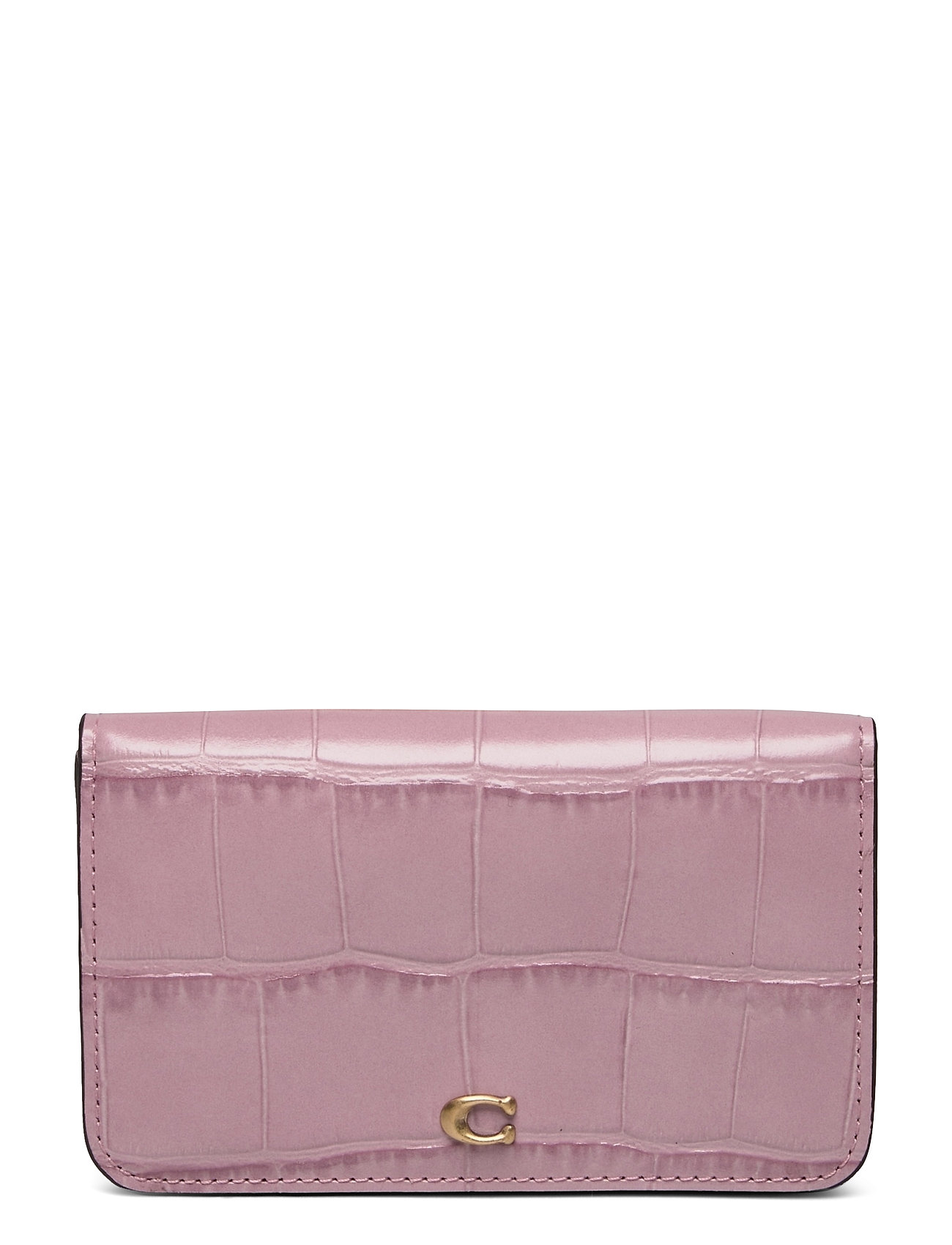 coach card holder purple