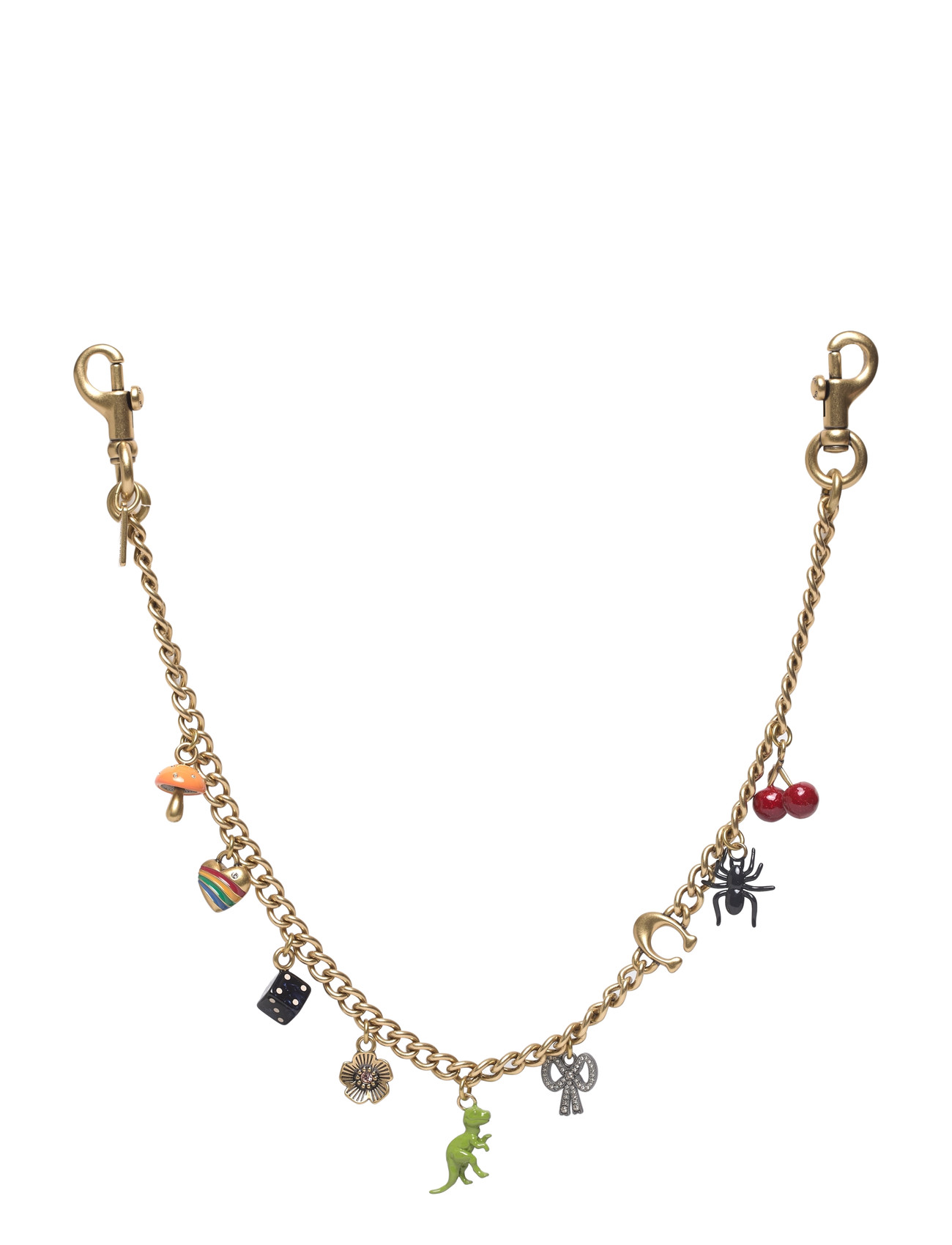 Coach Charm Chain Strap, One Size, Gold, Designere > Key Rings & Bag Charms, Dame