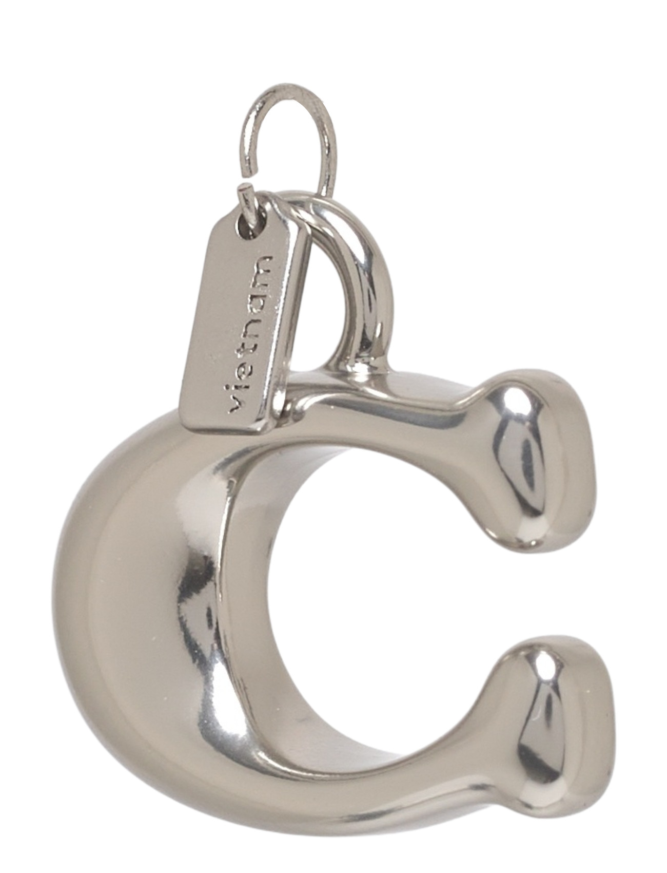 Coach Small Signature C Shoe Charm, One Size, Silver, Shoe Accessories > Other Shoe Accessories, Dame
