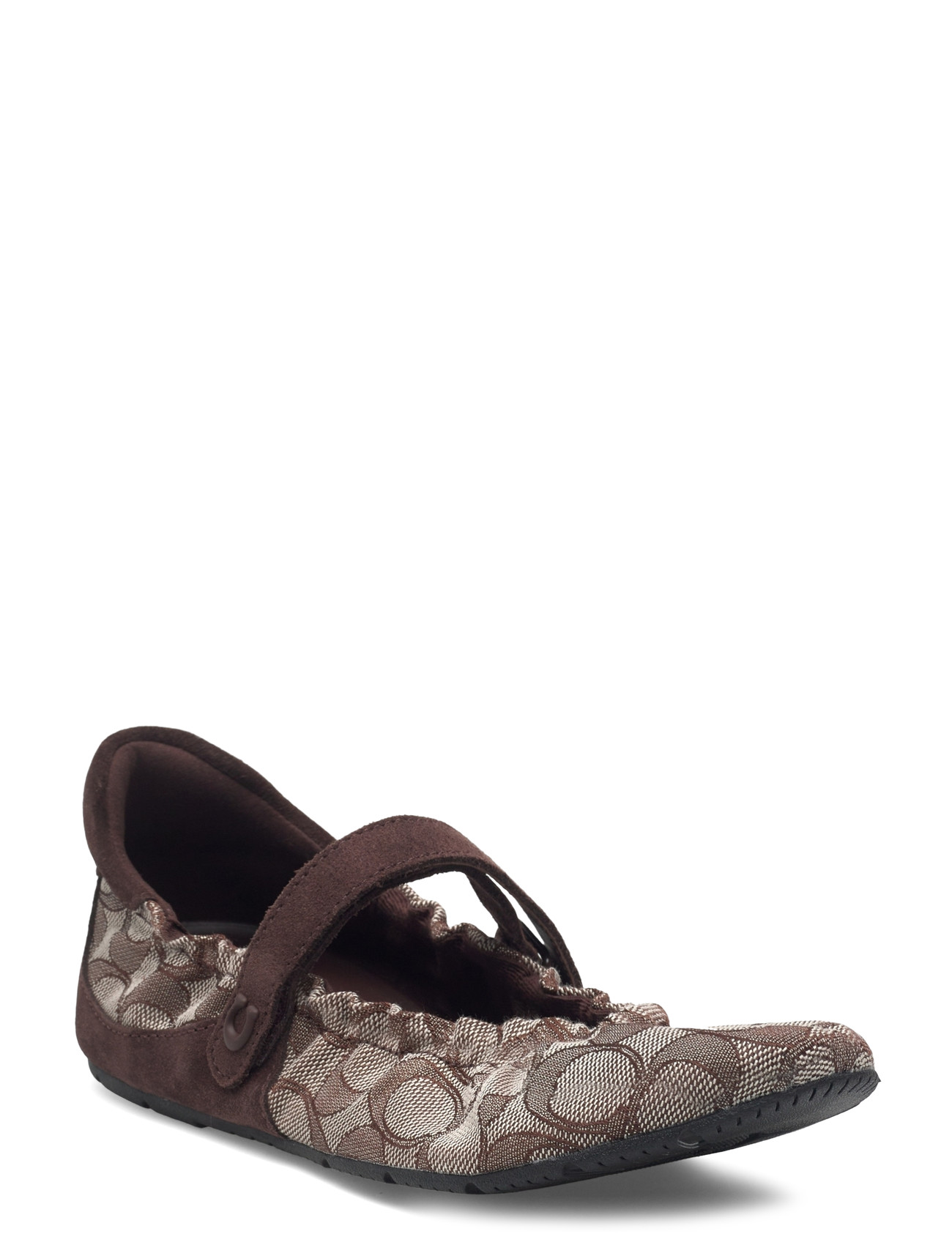Coach Coach Mary Jane Sneaker With Signature Jacquard, 38.5, Brown, Sko > Ballerinaer, Dame
