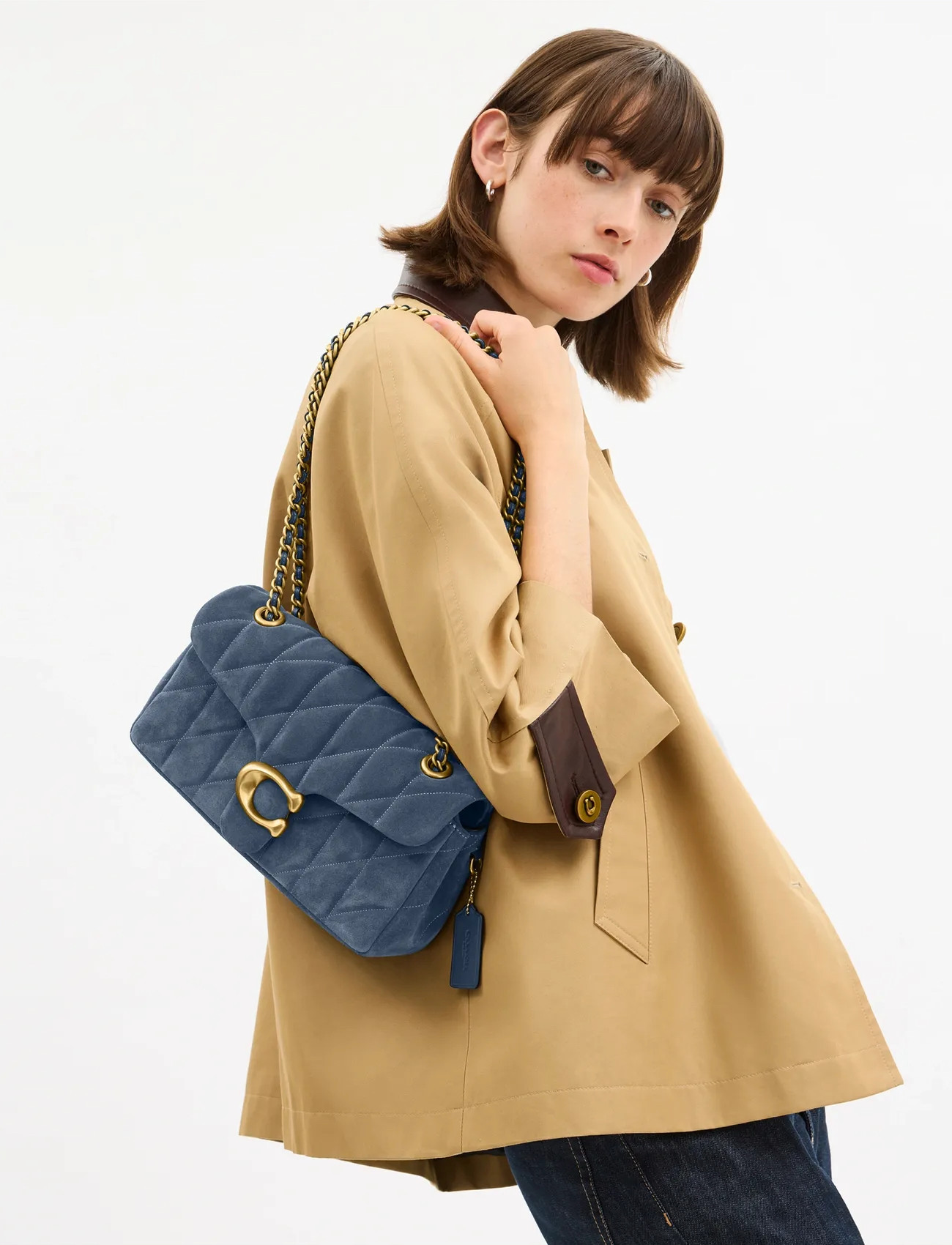 Coach Tabby Shoulder Bag 26, One Size, Blue, Designere > Små Skuldertasker-Crossbody-Tasker, Dame