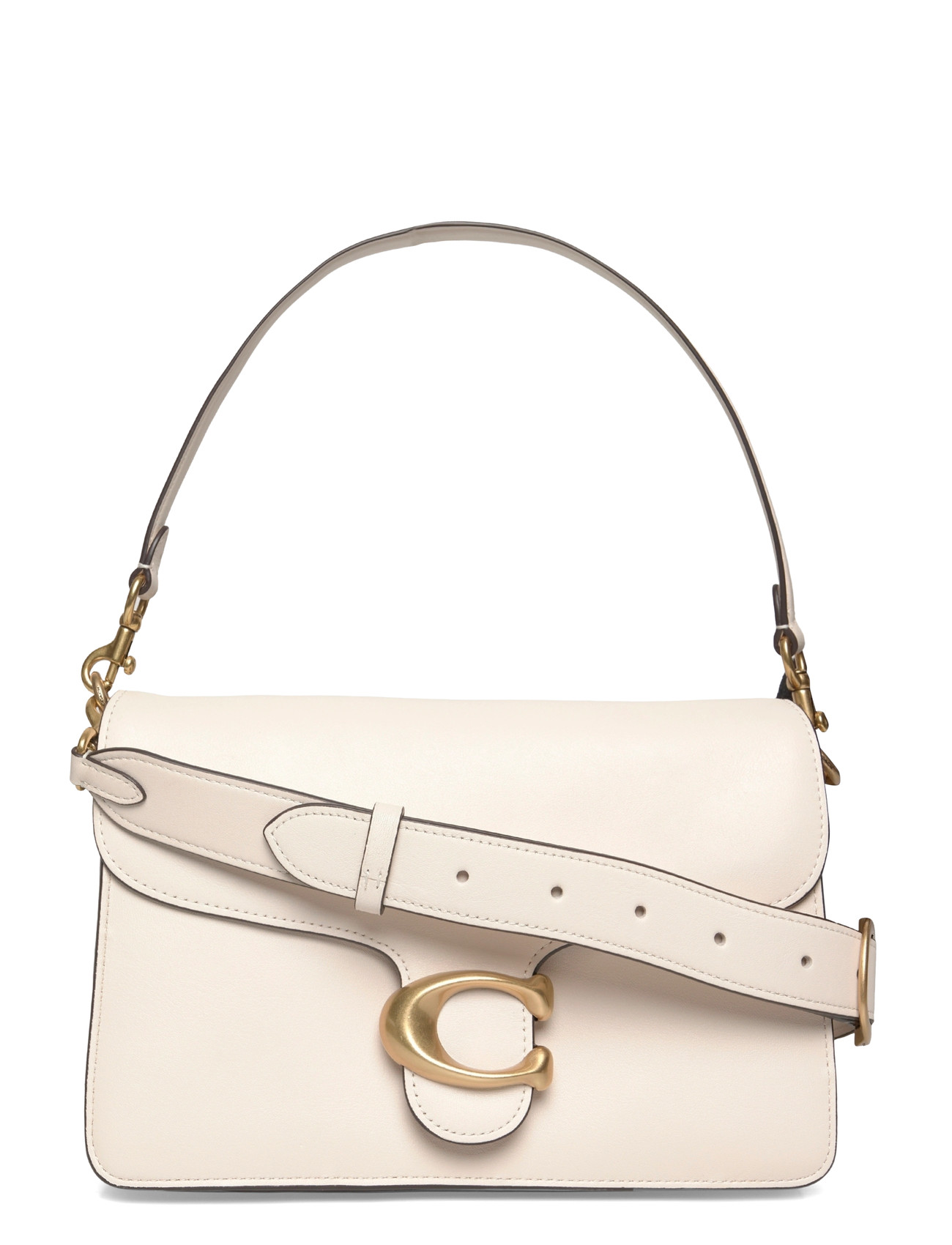 Coach Soft Grain Leather Chain Tabby Shoulder Bag With Chain, One Size, Cream, Designere > Små Skuldertasker-Crossbody-Tasker, Dame