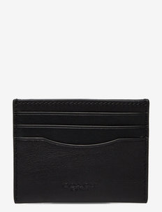 Smooth Leather Small Wallets - karšu maki - black