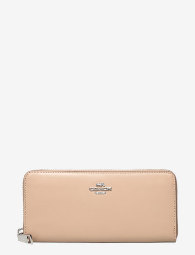 SLIM ACCORDION ZIP - purses - beige