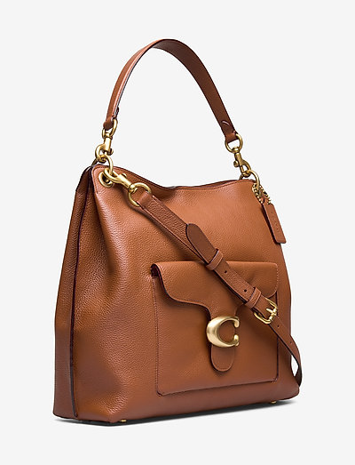 coach polished pebble leather tabby hobo