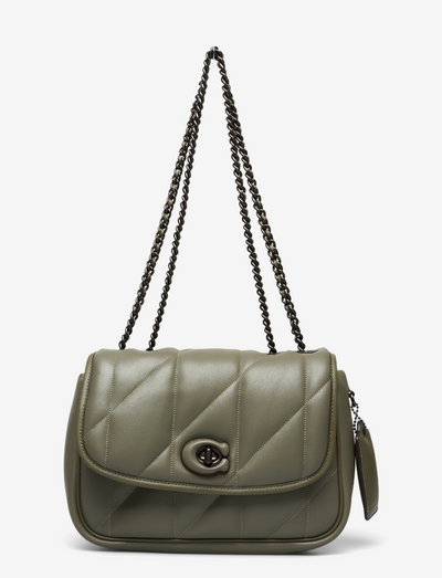 Novelty Leather Shoulder Bag - crossbody bags - army green