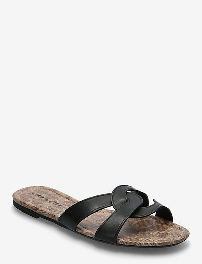 ESSIE SANDAL Flat Sandals - flat sandals - blk