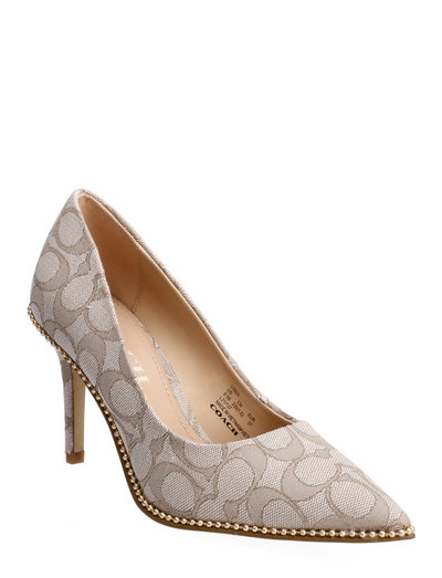 coach waverly 85mm pump with signature buckle