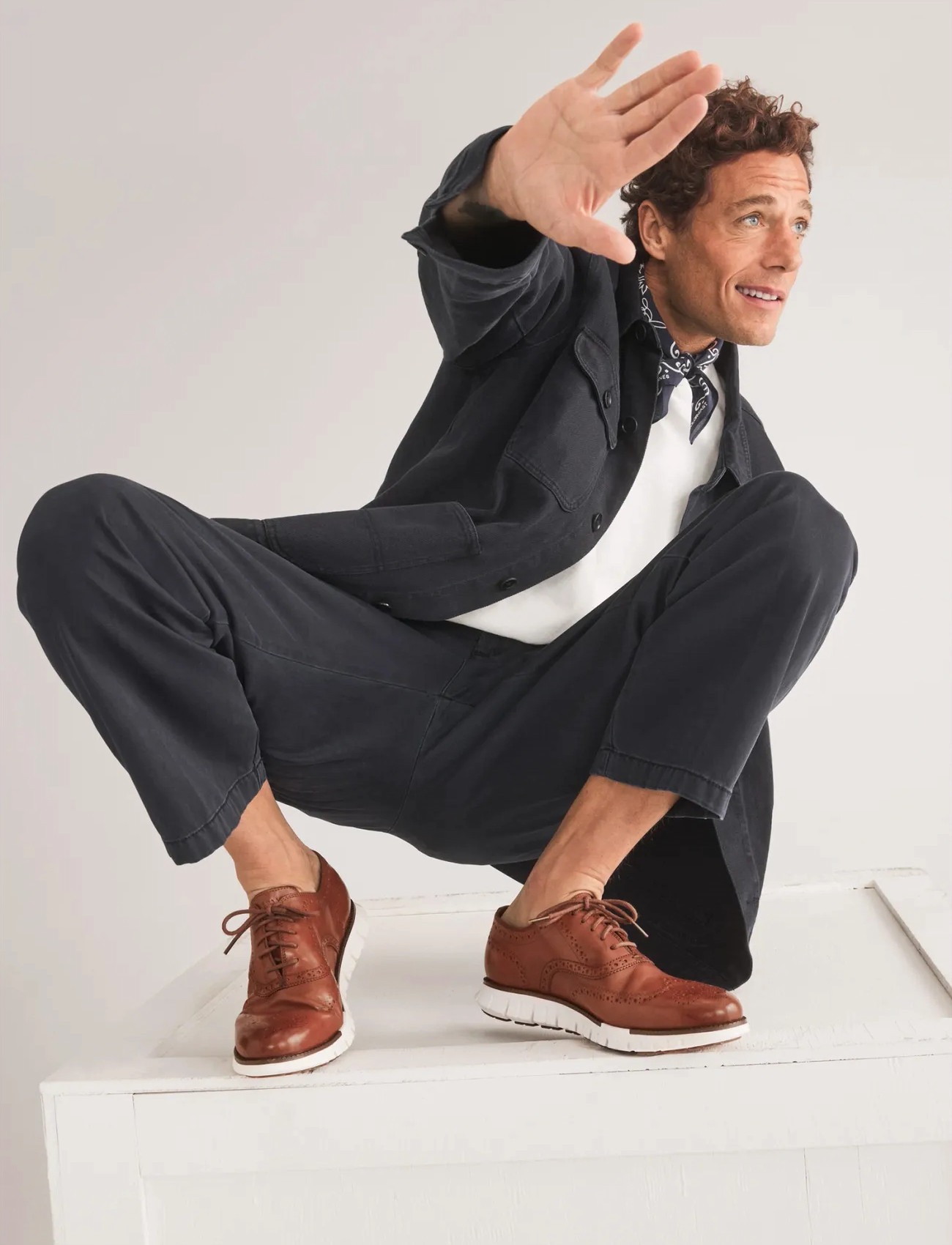 Cole Haan Zerogrand Remastered Wingtip Oxford, 40, Brown, Business > Oxford Sko, Herre