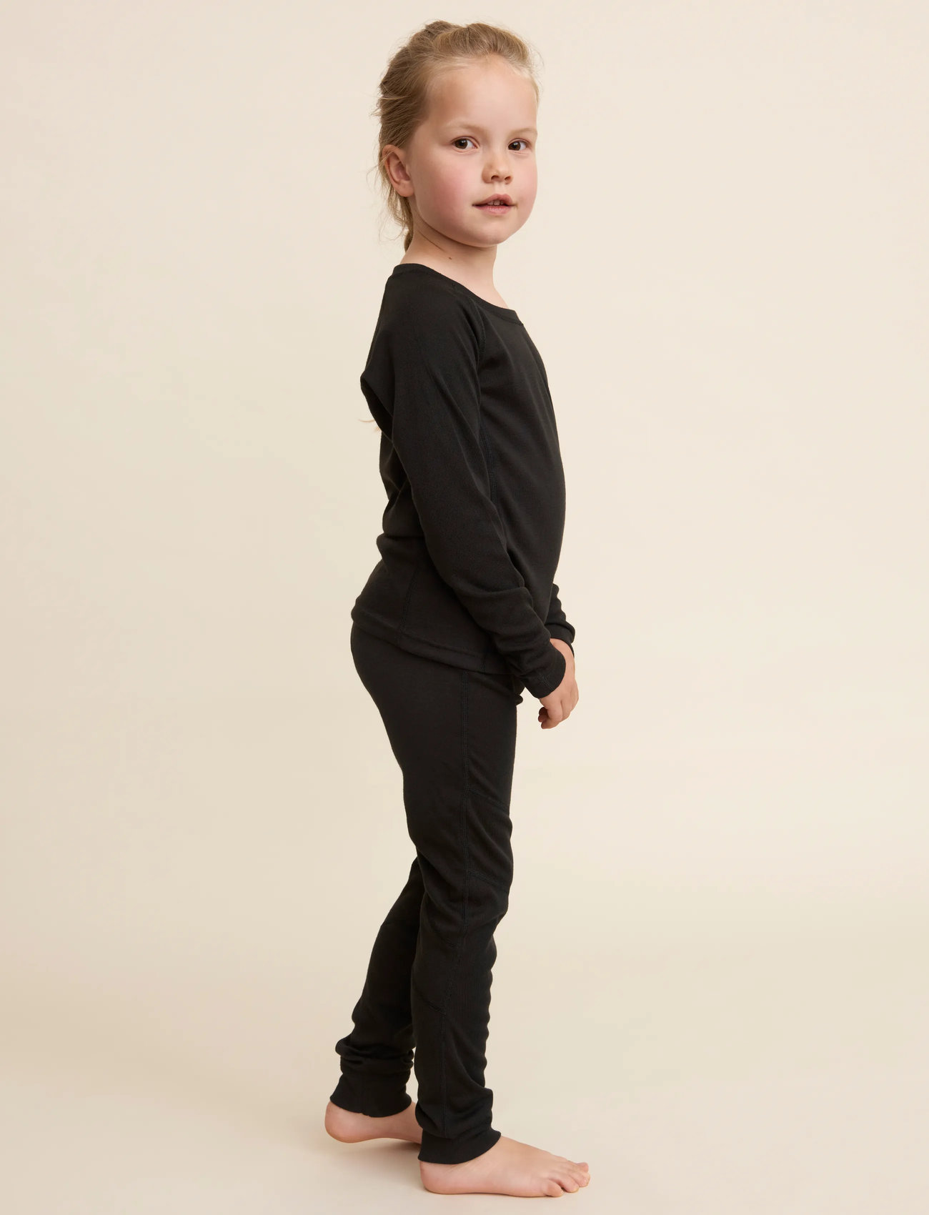Color Kids Ski Underwear, 116, Black, Sæt > Sæt Med Langærmet T-Shirt, Børn