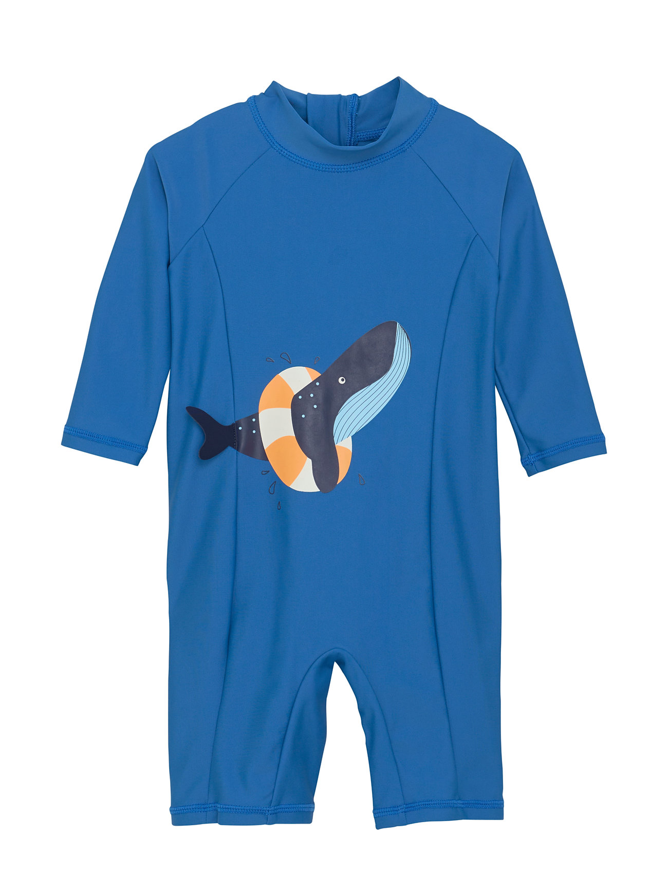 Baby Suit L/S W. Application Badedrakt Badetøy Blue Color Kids