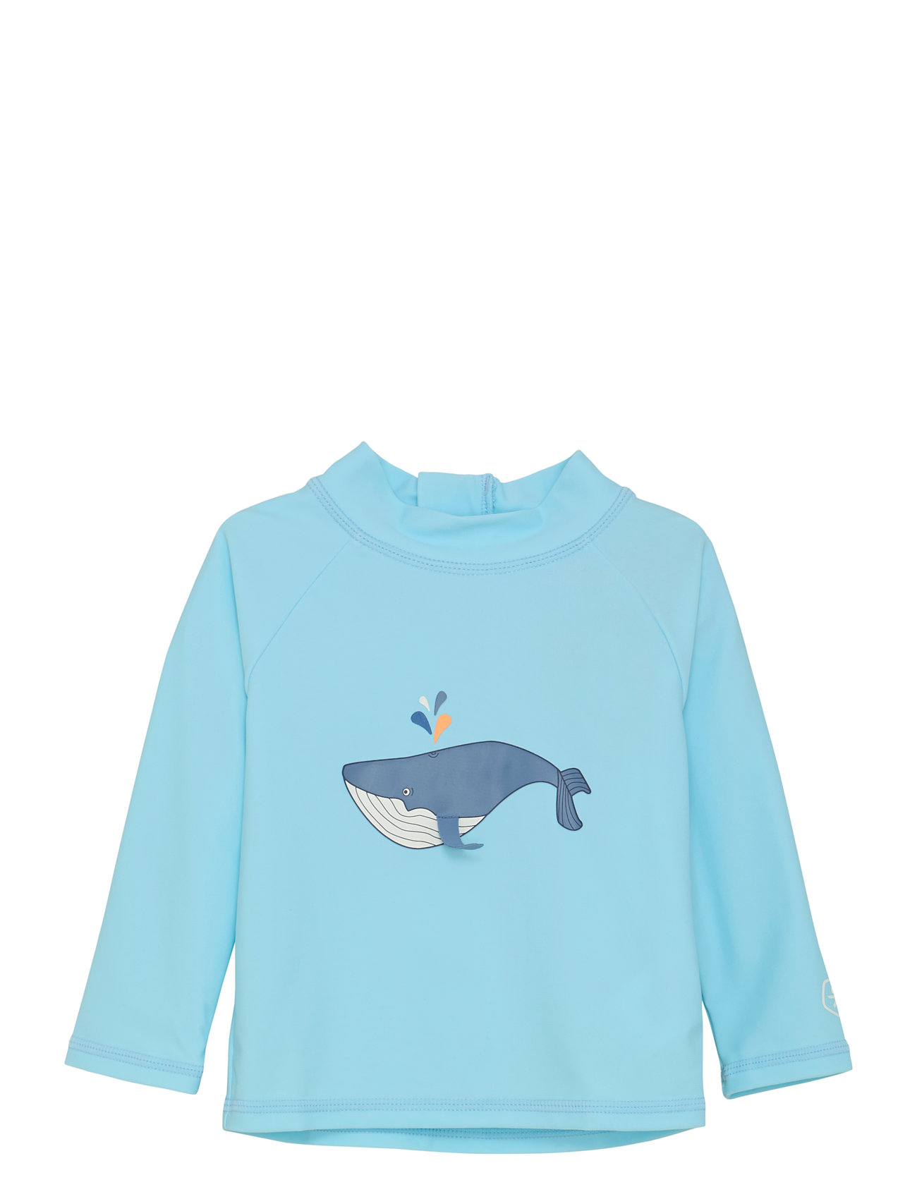 Baby T-Shirt L/S W Application Swimwear Swim Tops Blue Color Kids