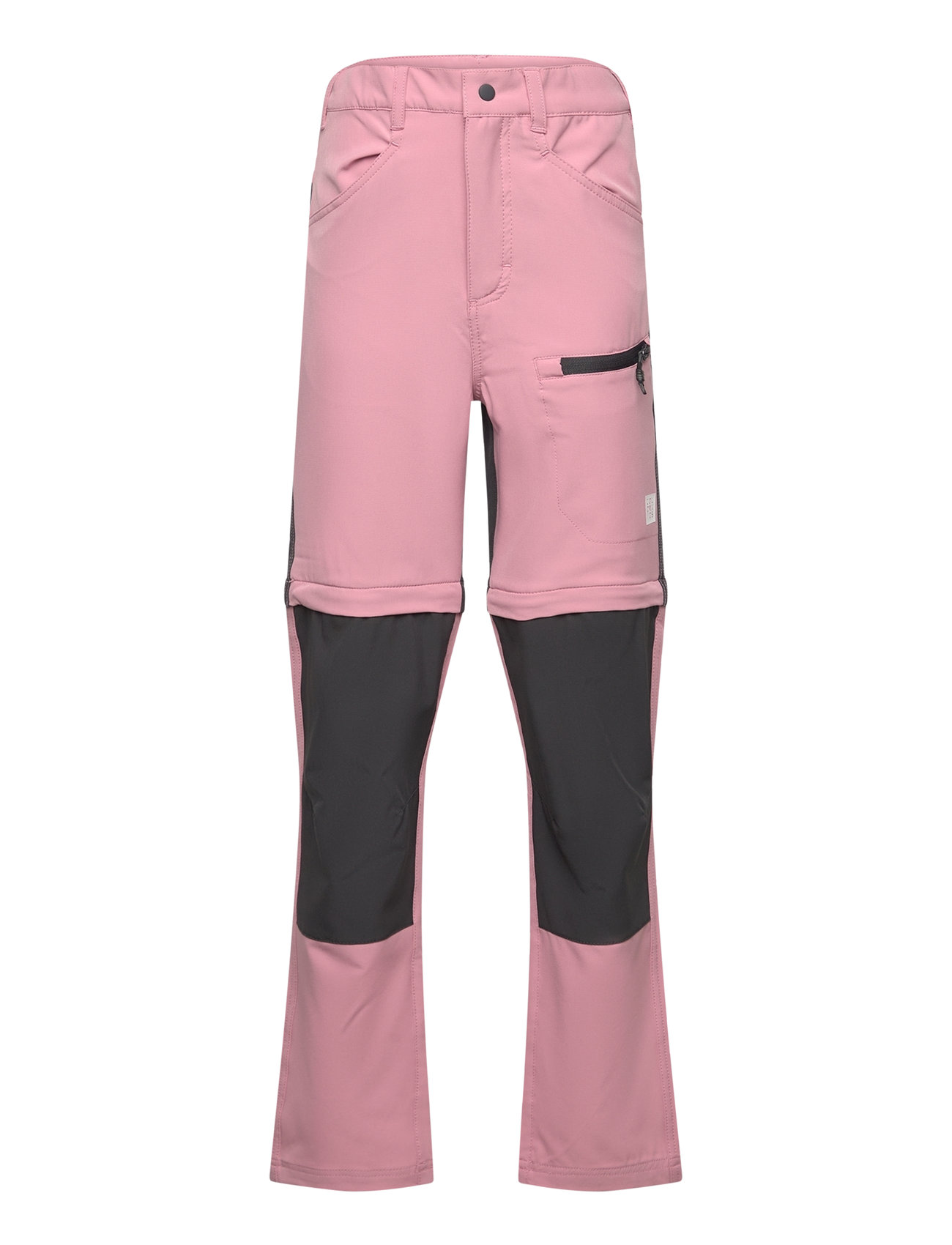 Soft Pants Stretch W. Zip Off Bottoms Outdoor Pants Pink Color Kids