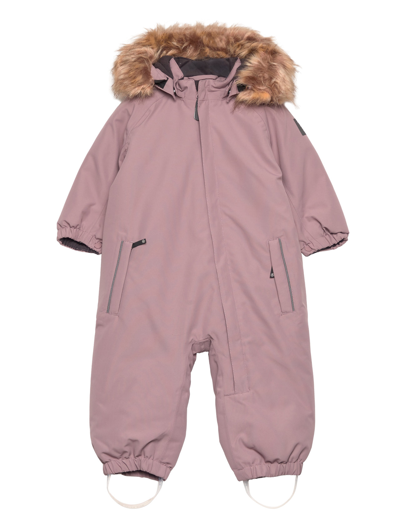 Color Kids Coverall W. Fake Fur Rosa