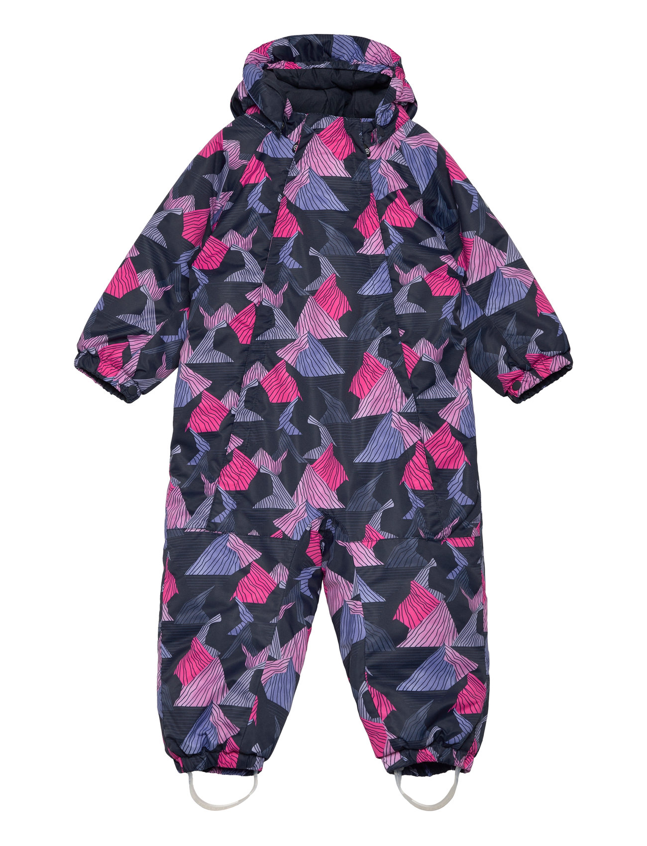 Color Kids Coverall W. 2 Zip- Aop Marinblå