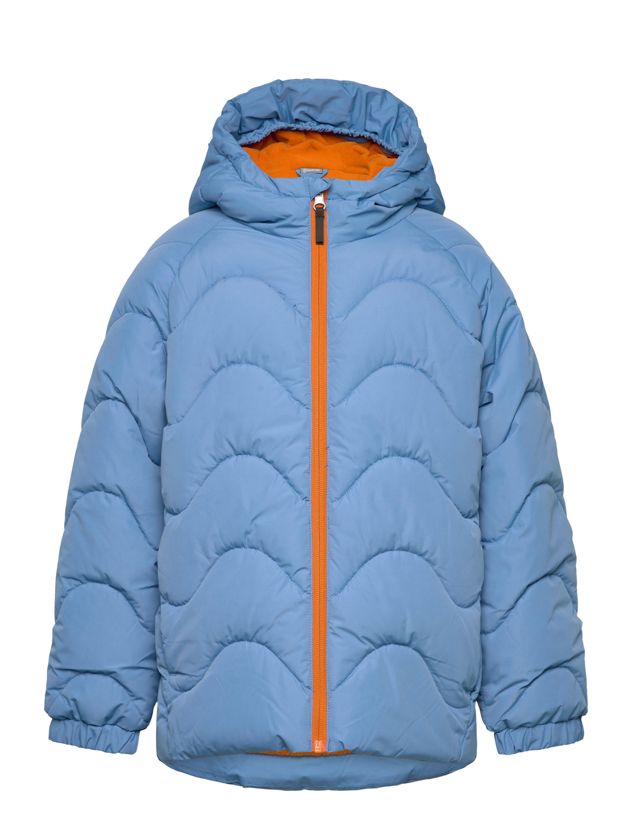 Jacket W. Hood - Quilt Outerwear Jackets & Coats Quilted Jackets Blue Color Kids