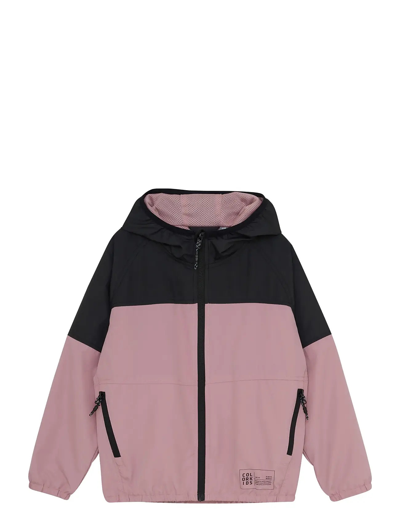 Jr. Windbreaker Jacket Outerwear Shell Clothing Shell Jacket Pink Color Kids