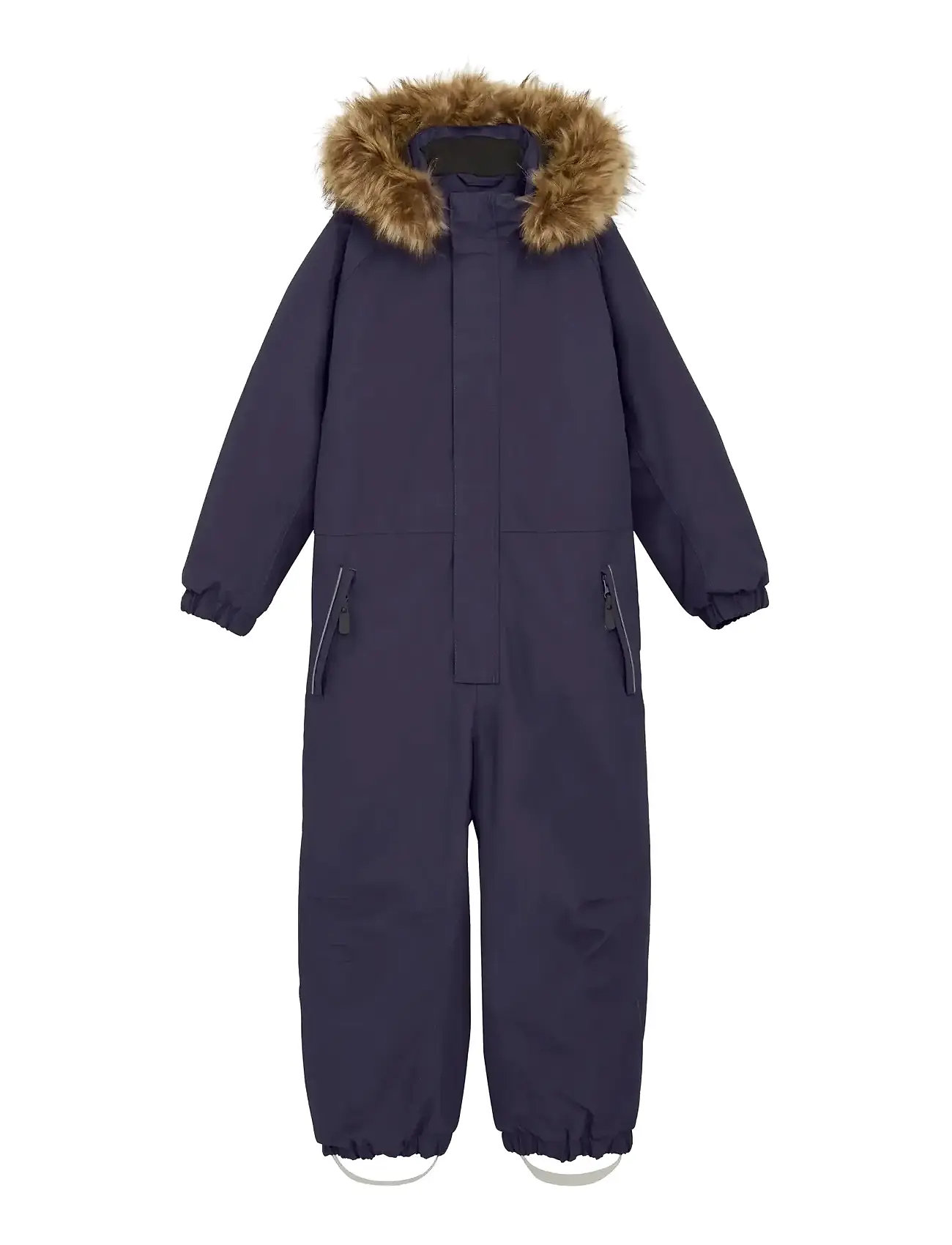 Color Kids Coverall W. Fake Fur, 104, Navy, Overalls > Overalls Og Sæt Til Sne-Ski, Børn