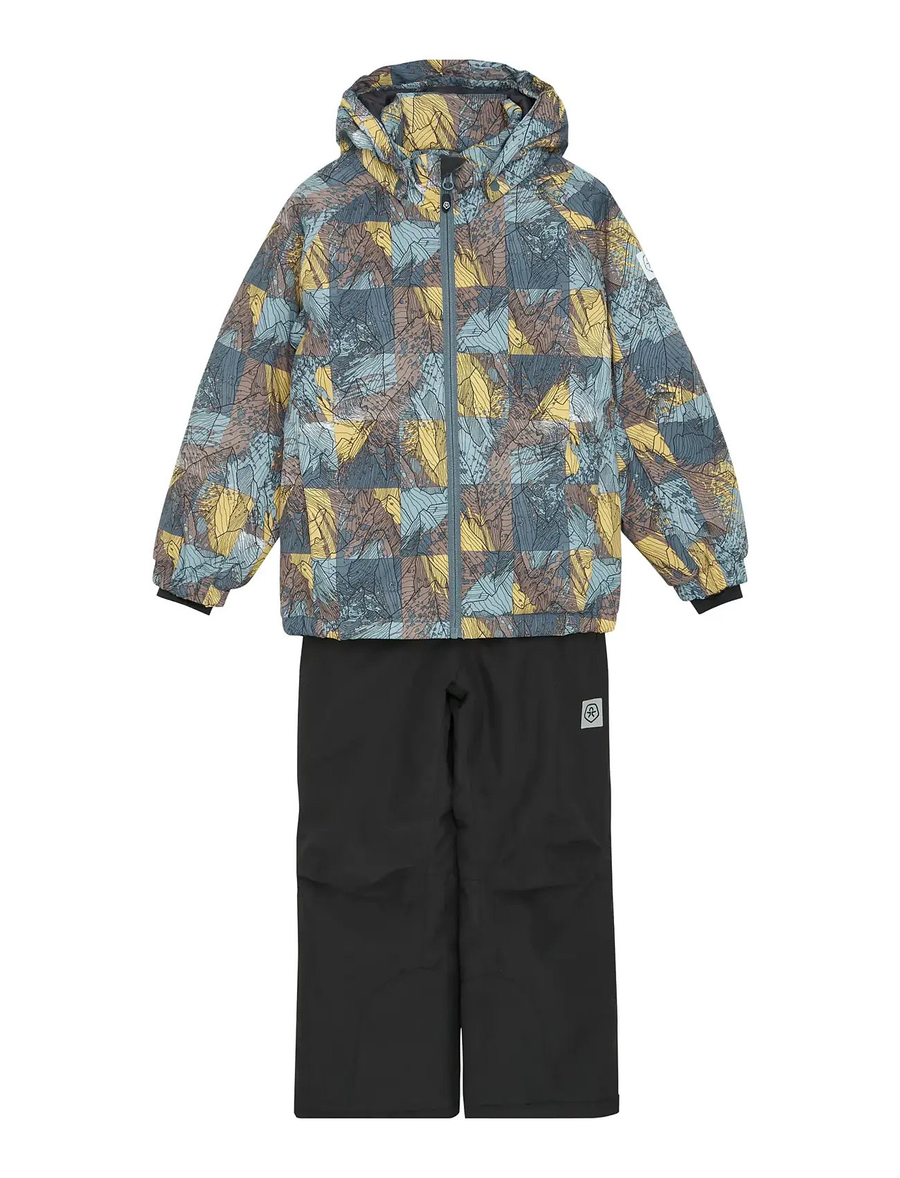 Color Kids Ski Set - Aop, 152, Multi/patterned, Overalls > Overalls Og Sæt Til Sne-Ski, Børn