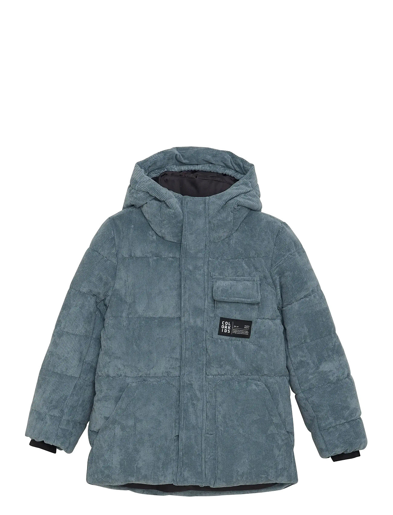 COLOR Kinder Jr. Puffer Jacke - Kordsamt Blau - 104 - Kinder
