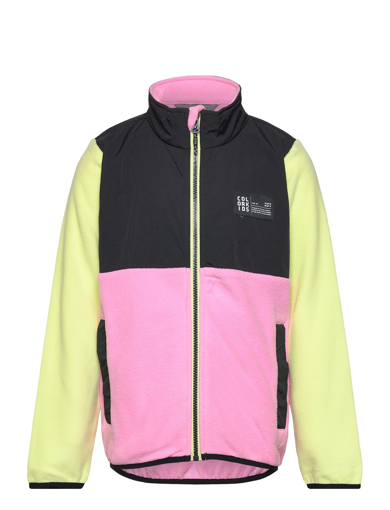 COLOR Kinder Fleece Jacke Pink - 104 - Kinder
