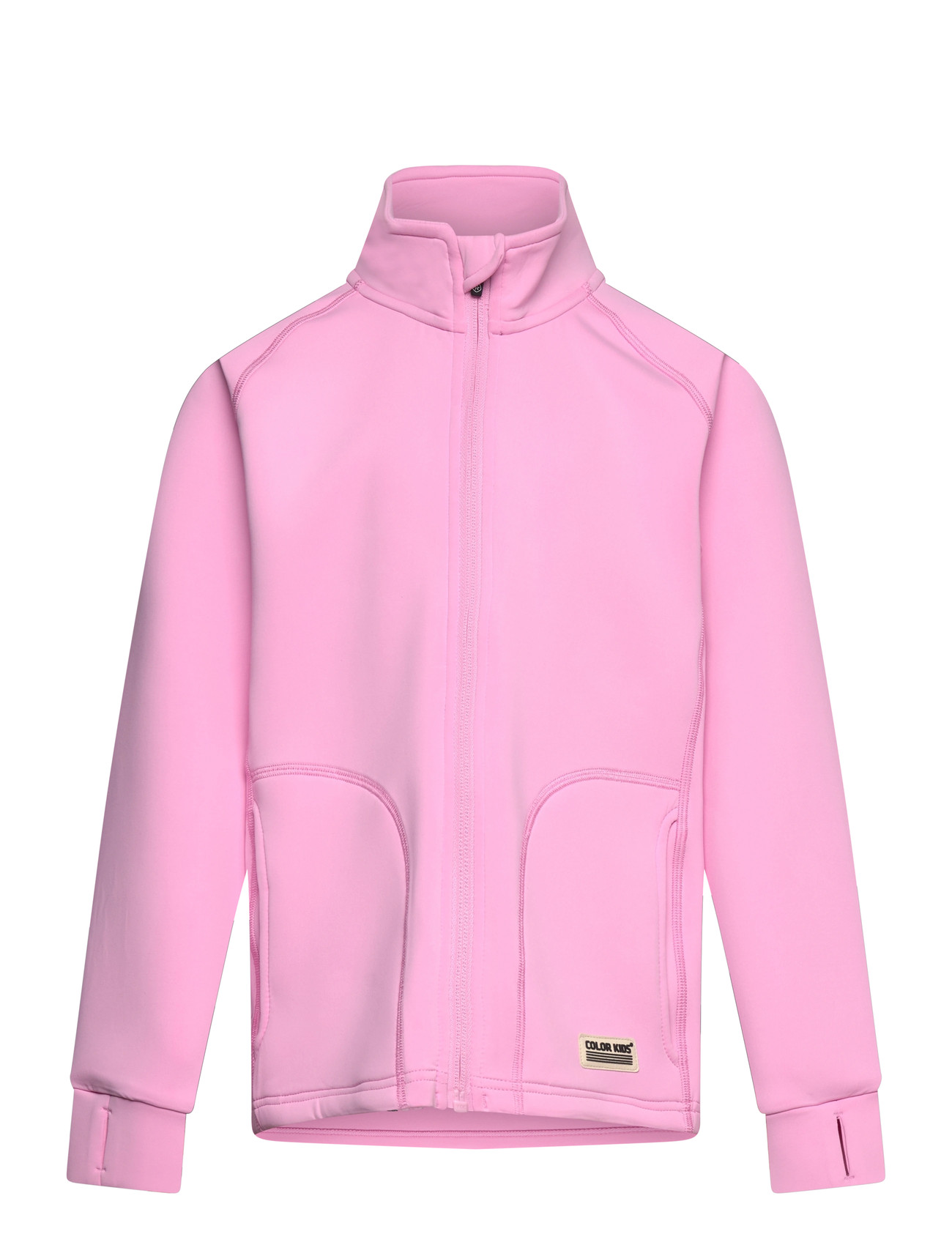 COLOR Kinder Fleece Jacke - Brushed Inside Pink - 164 - Kinder