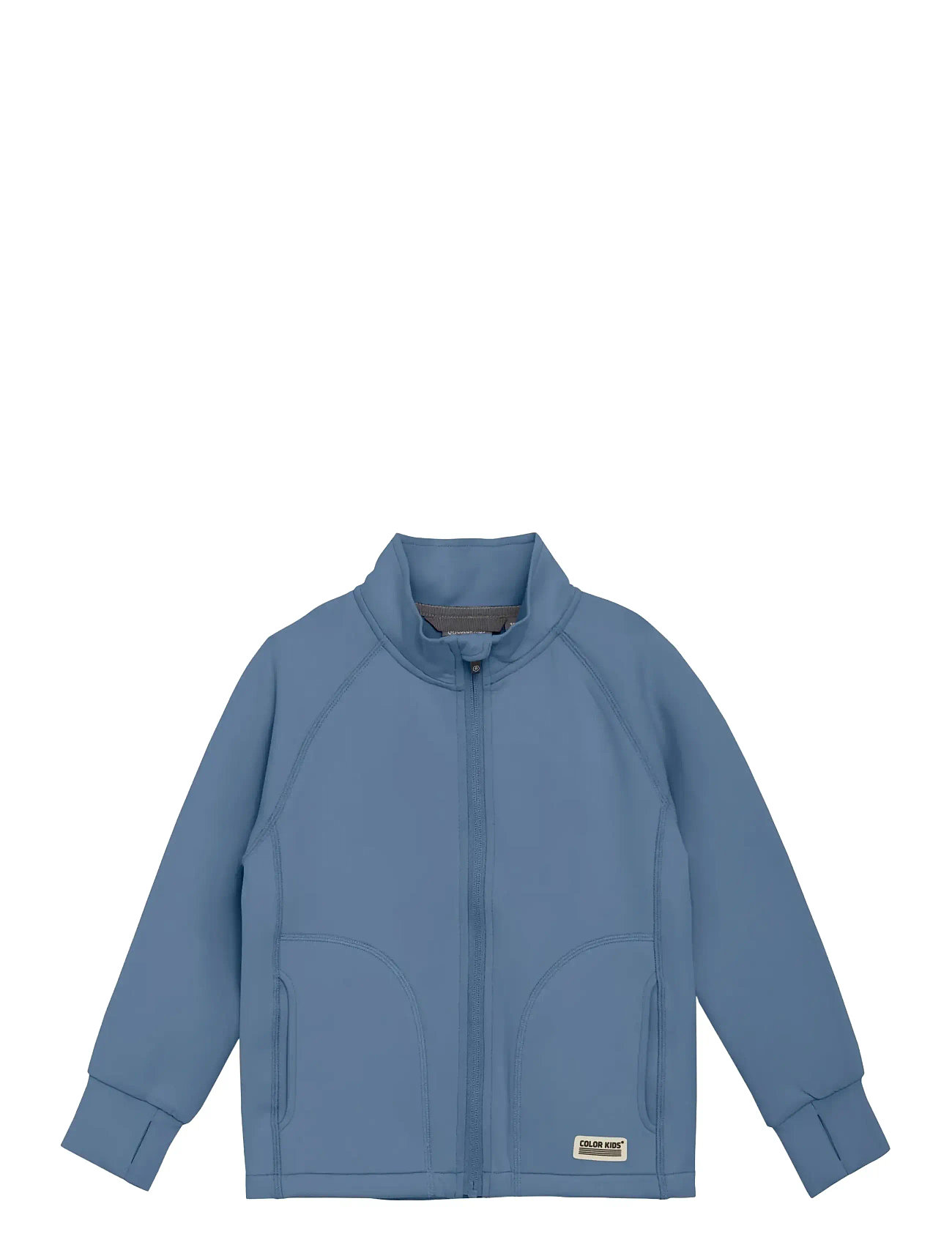 COLOR Kinder Fleece Jacke - Brushed Inside Blau - 104 - Kinder