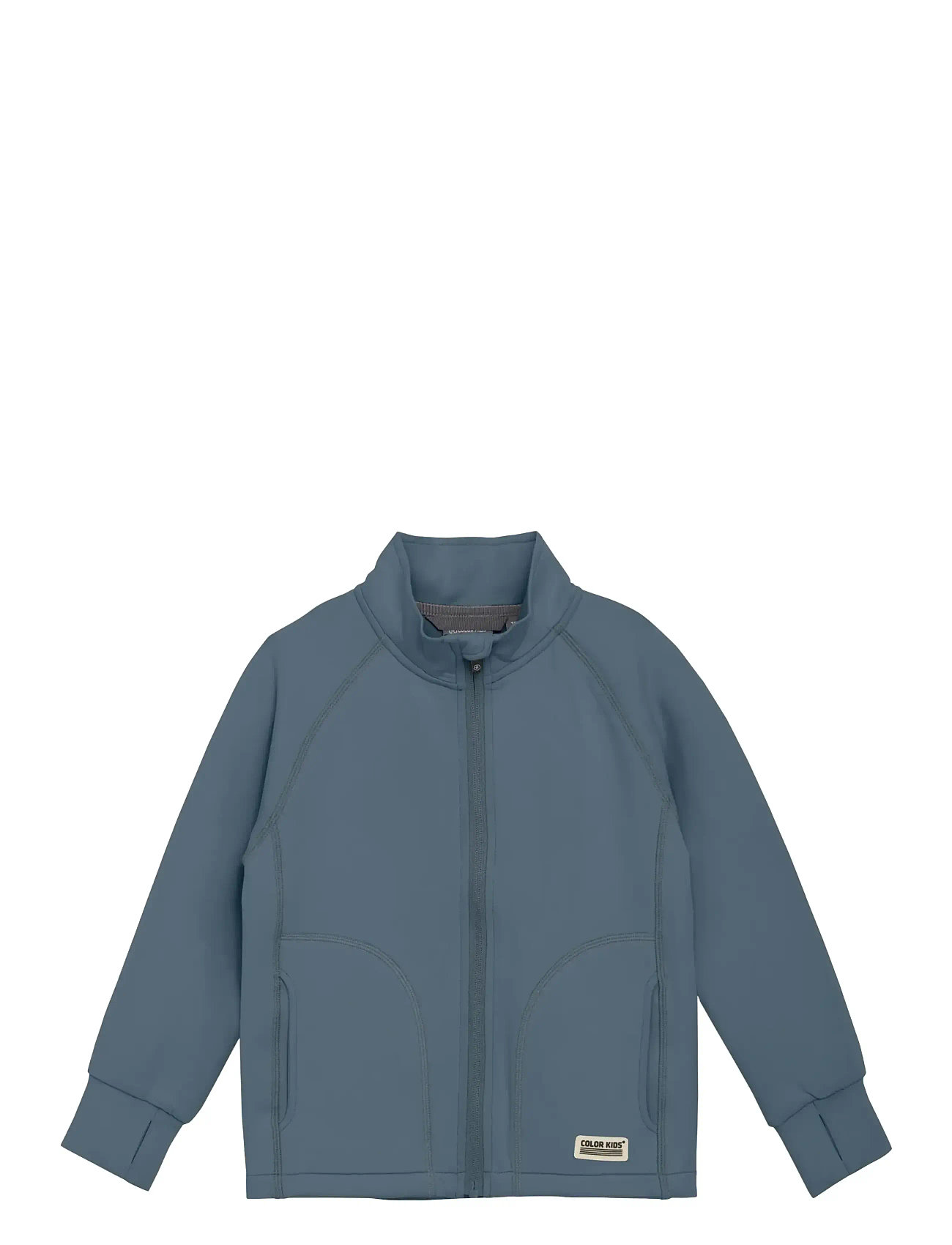 COLOR Kinder Fleece Jacke - Brushed Inside Blau - 110 - Kinder