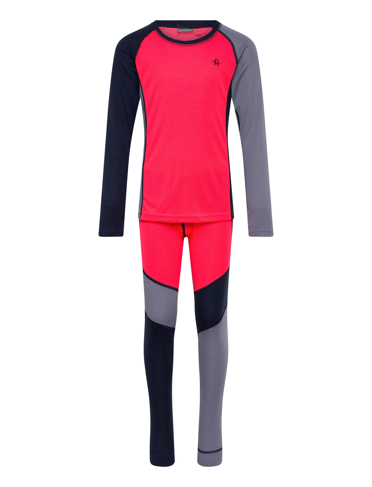 Color Kids Ski Underwear - Colorblock, 80, Pink, Base Layers > Base Layer Sæt, Børn